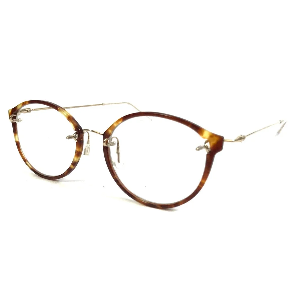 Kazuo Kawasaki Eyeglasses Frames KOOKI MP-631 Tortoise Round Titanium 48-15-140